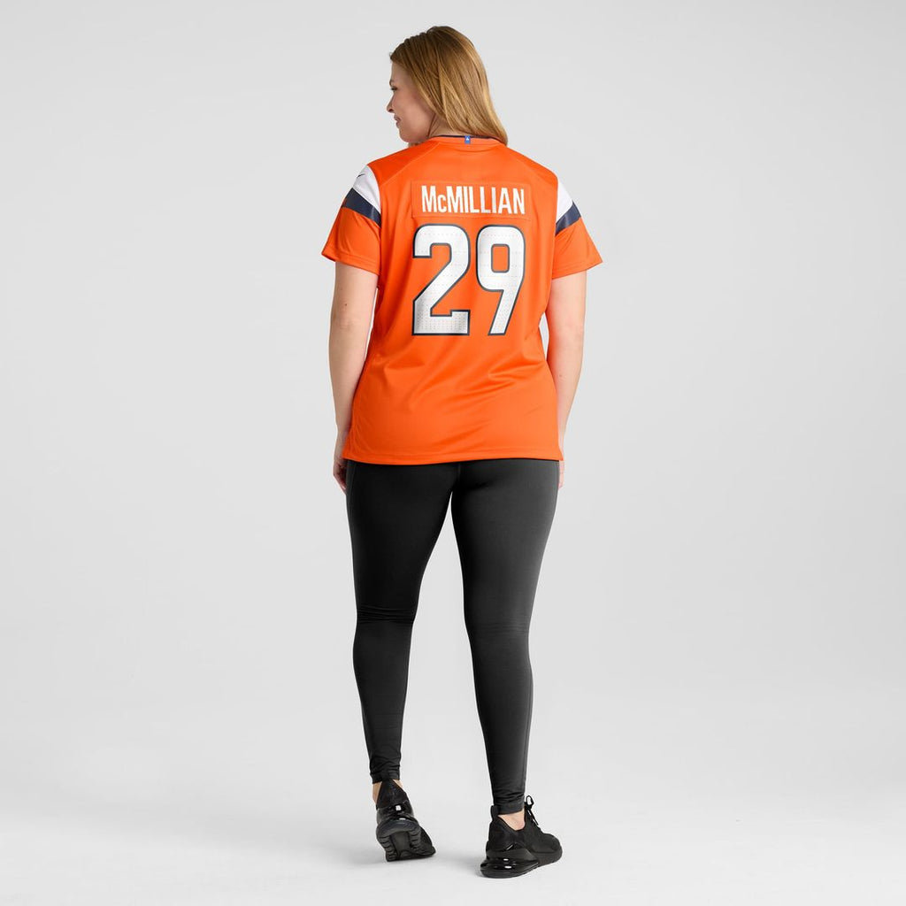 Ja'Quan McMillian Denver Broncos Women's Team Game Jersey - Orange
