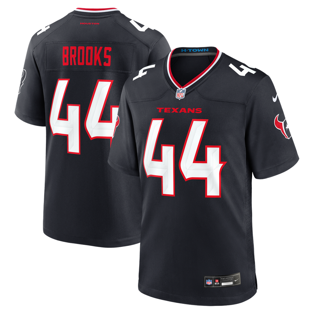 British Brooks Houston Texans Team Game Jersey - Navy