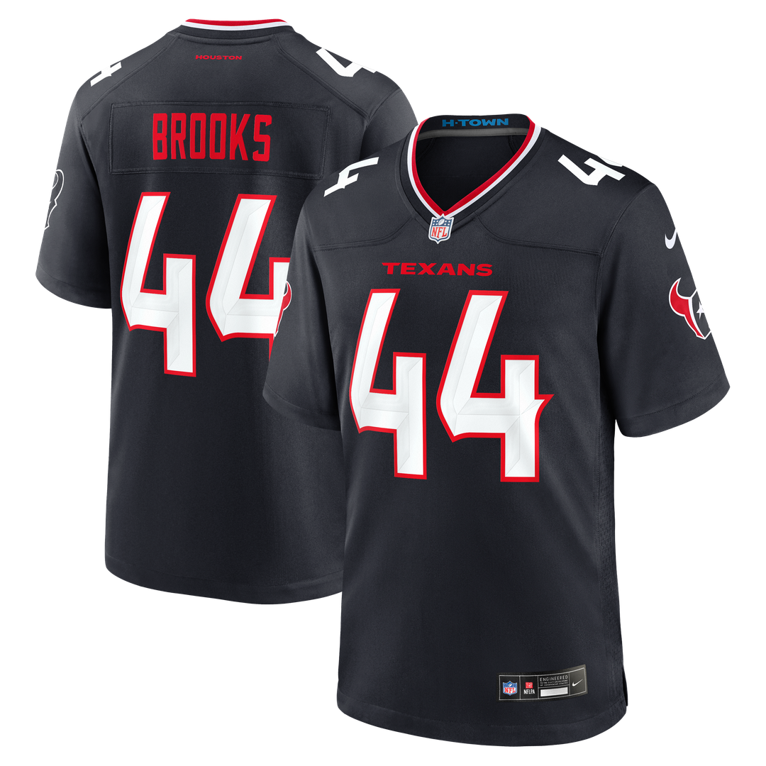 British Brooks Houston Texans Team Game Jersey - Navy
