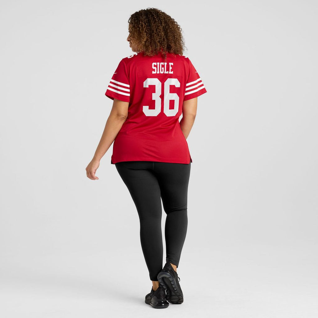 Marques Sigle San Francisco 49ers Women's Team Game Jersey - Scarlet