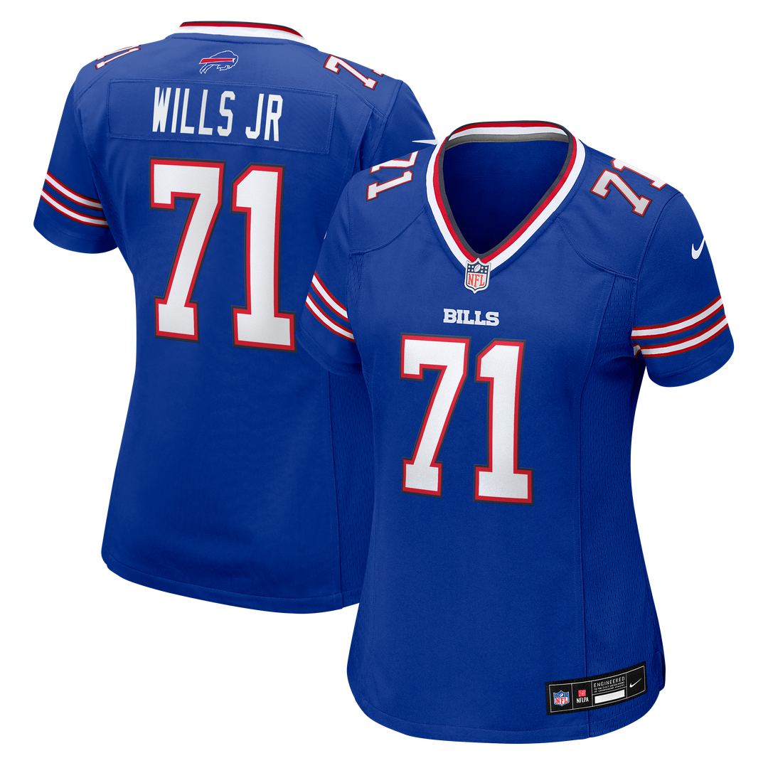 Jedrick Wills Jr. Buffalo Bills Women's Team Game Jersey - Royal