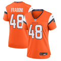 Mitchell Fraboni Denver Broncos Women's Team Game Jersey - Orange