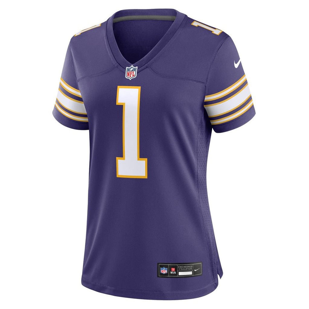 Warren Moon Minnesota Vikings Women's Classic Retired Player Game Jersey - Purple