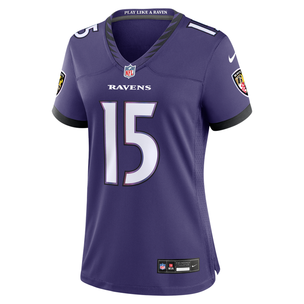 Mike Green Baltimore Ravens Women's Team Game Jersey - Purple