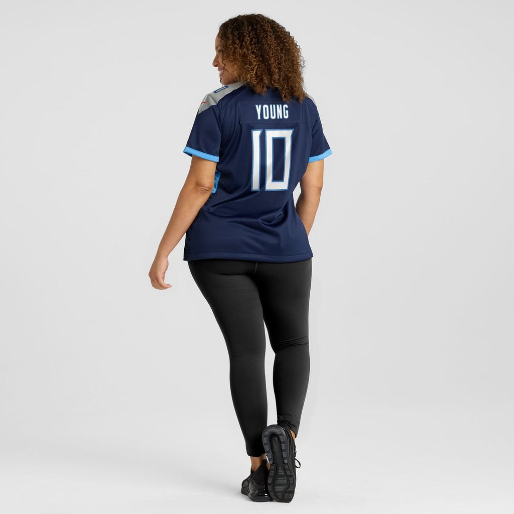 Vince Young Tennessee Titans Women's Game Retired Player Jersey - Navy