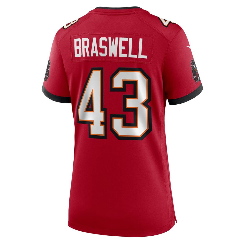 Chris Braswell Tampa Bay Buccaneers Women's Team Game Jersey - Red