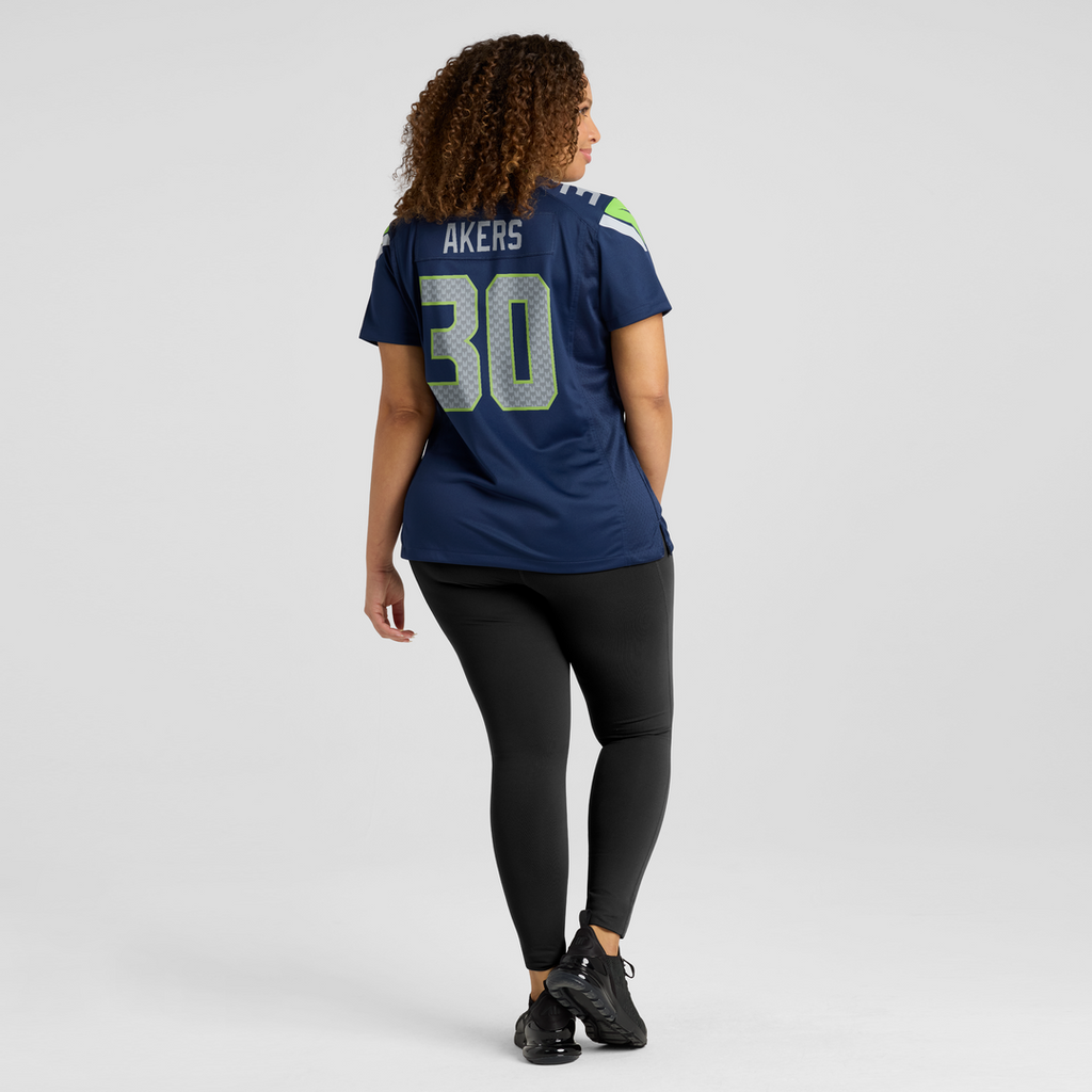 Cam Akers Seattle Seahawks Women's Team Game Jersey - College Navy