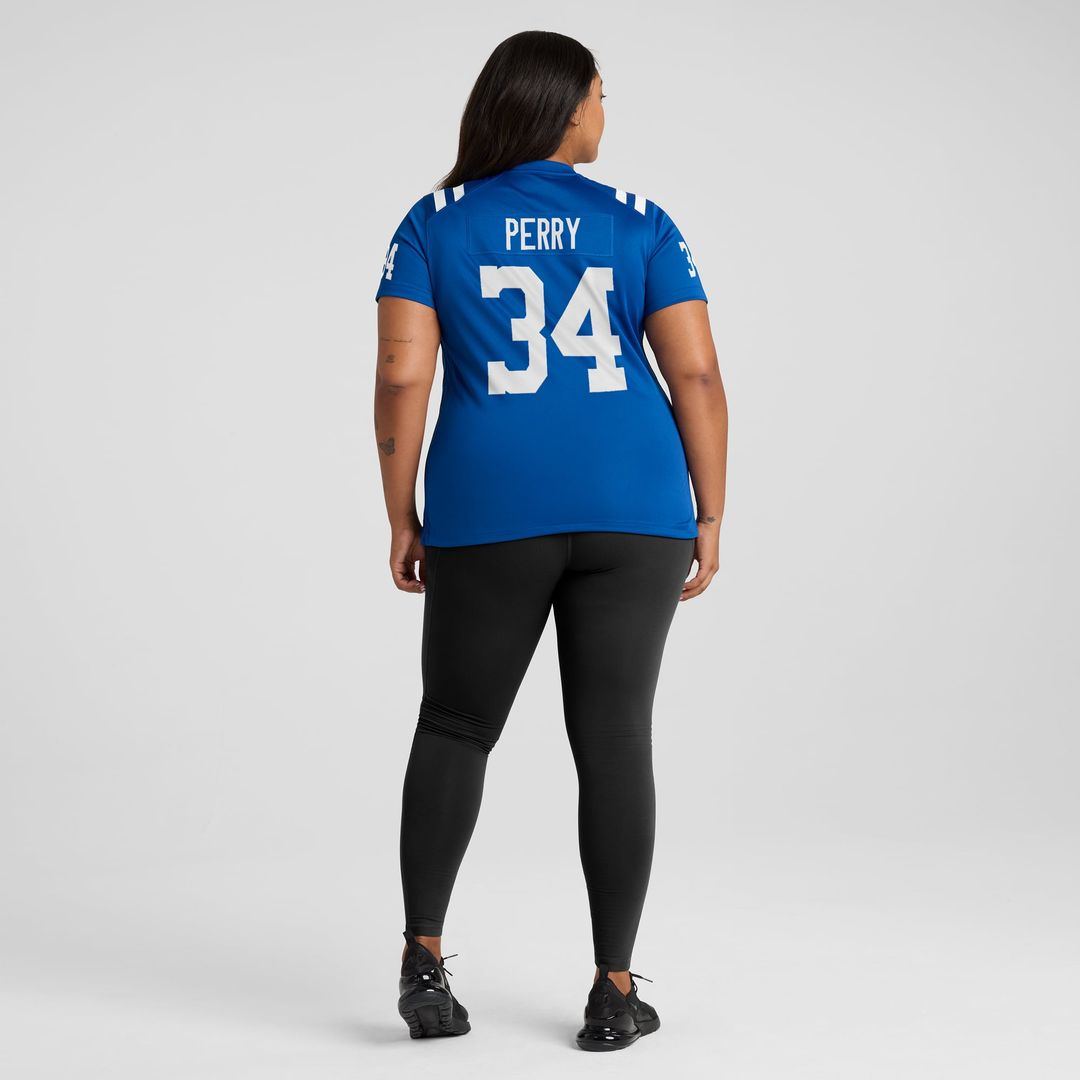 Joe Perry Indianapolis Colts Women's Game Retired Player Jersey - Royal