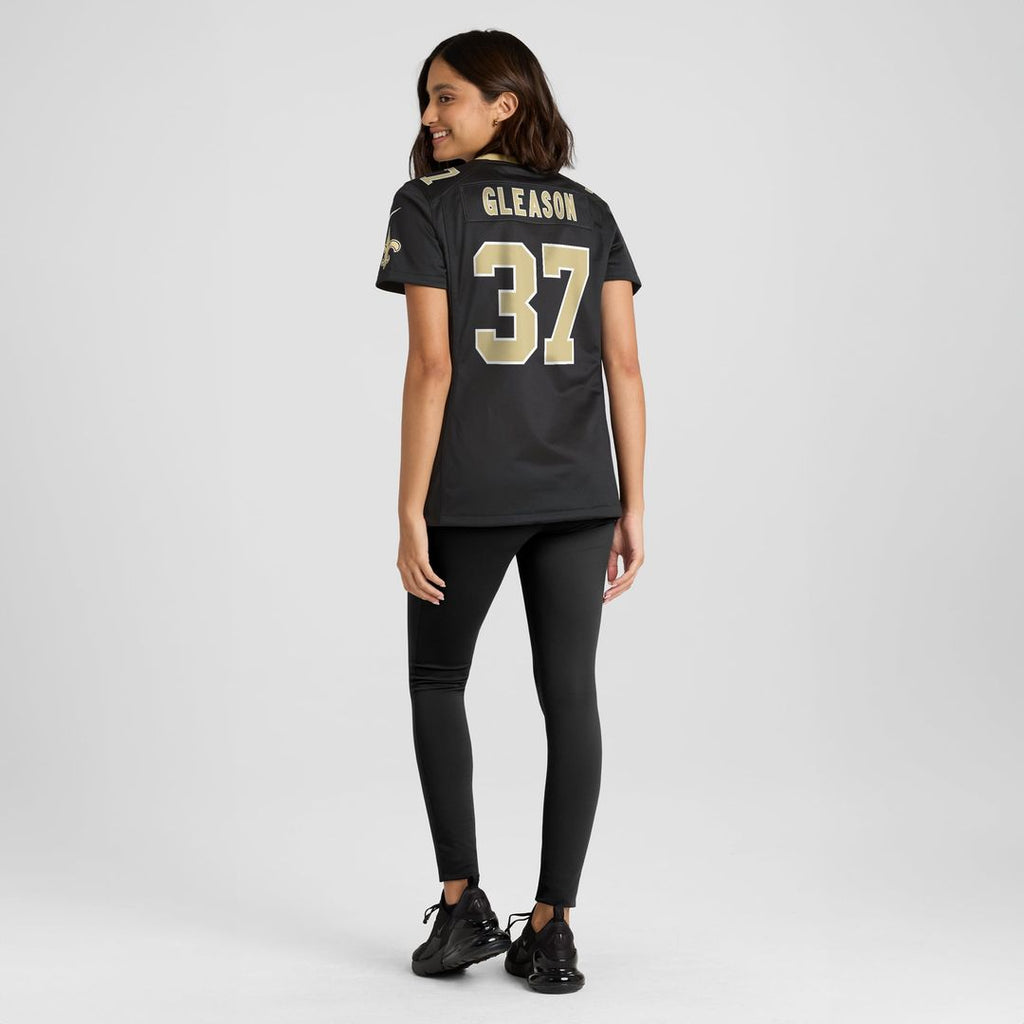 Steve Gleason New Orleans Saints Women's Game Retired Player Jersey - Black
