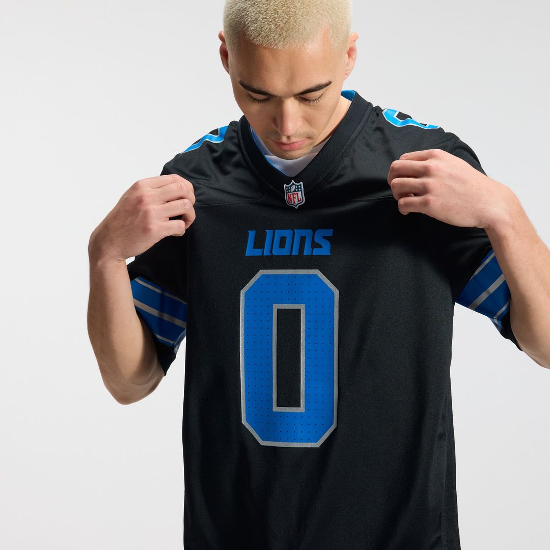 Jahmyr Gibbs Detroit Lions Game Player Jersey - Blue