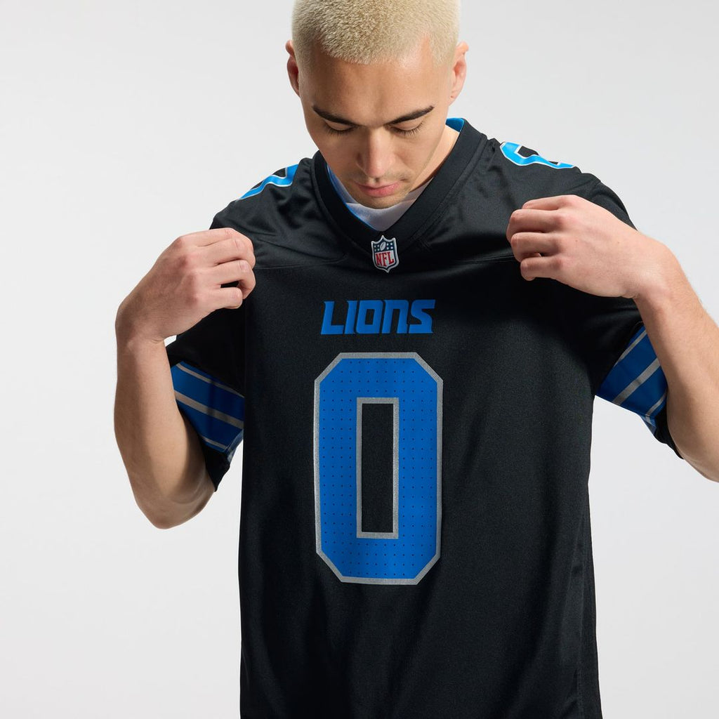 Jahmyr Gibbs Detroit Lions 2nd Alternate Game Player Jersey - Black