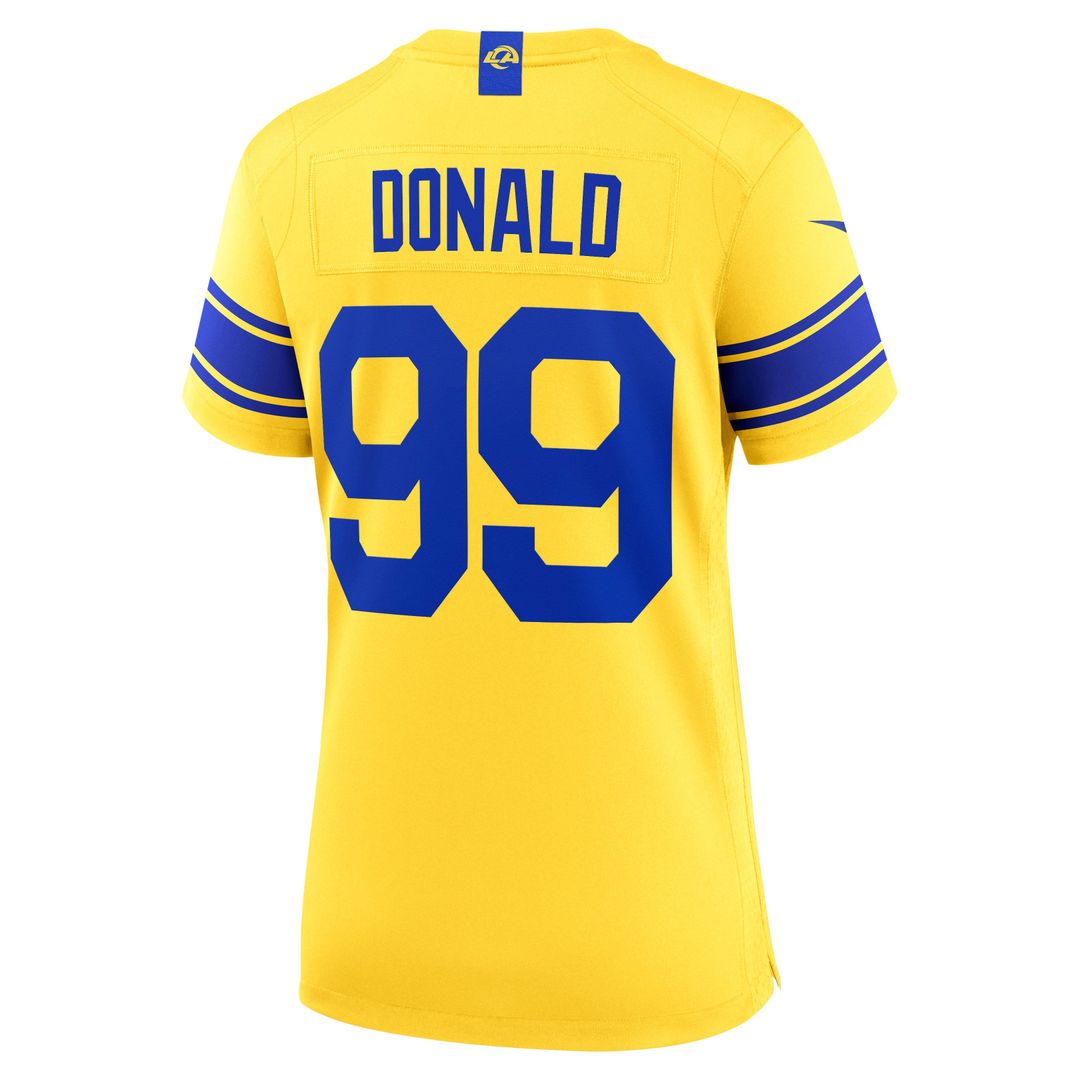 Aaron Donald Los Angeles Rams Women's Alternate Game Jersey - Gold