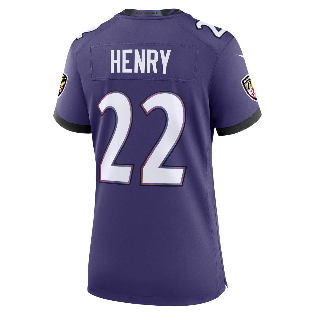 Derrick Henry Baltimore Ravens Women's Alternate Game Jersey - Black