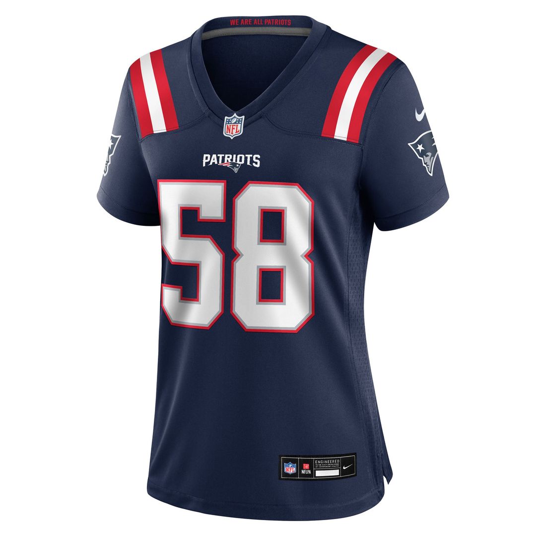 Jared Wilson New England Patriots Women's Team Game Jersey - Navy