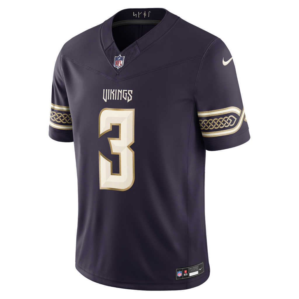 Jordan Addison Minnesota Vikings 2026 Rivalries Collection Stitched Limited Jersey - Purple