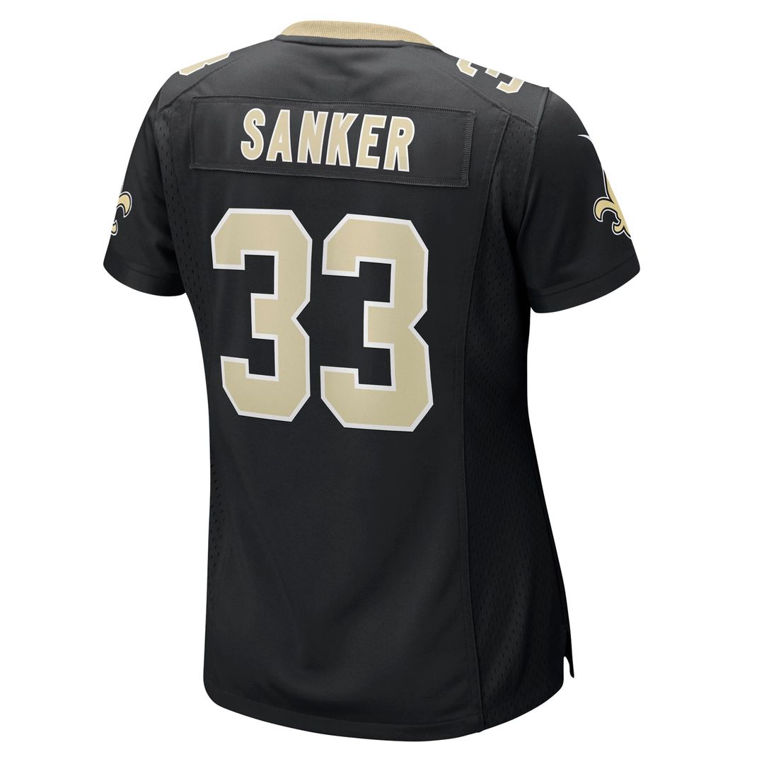 Jonas Sanker New Orleans Saints Women's Team Game Jersey - Black