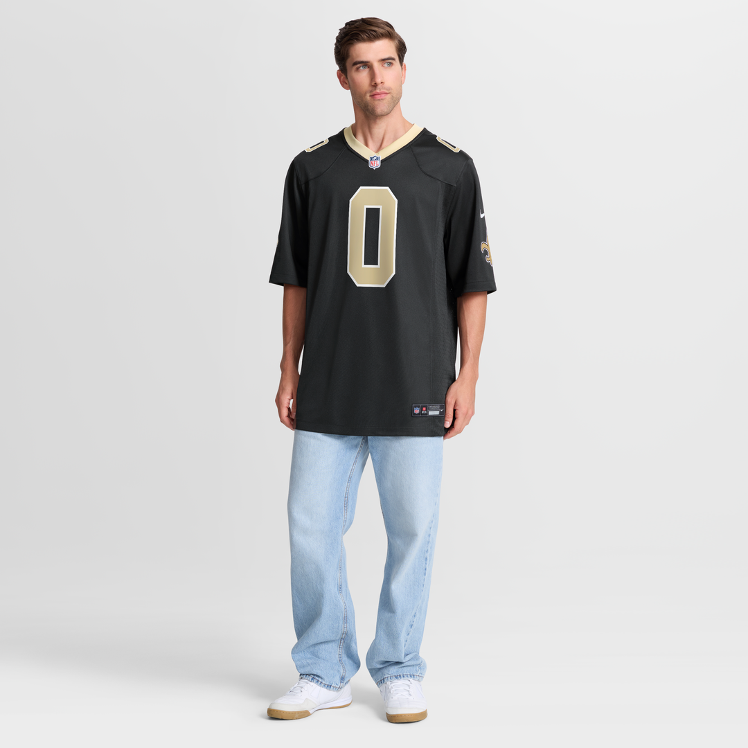 Jordyn Tyson New Orleans Saints Team Game Jersey - Black