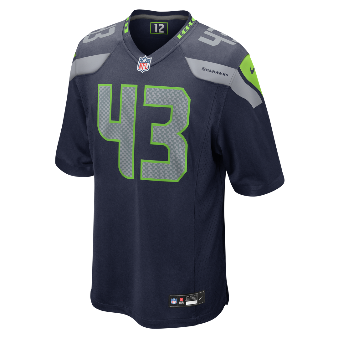 Maxen Hook Seattle Seahawks Team Game Jersey - College Navy