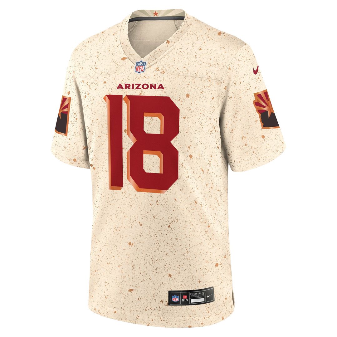 Marvin Harrison Jr. Arizona Cardinals Rivalries Collection Game Jersey - Natural