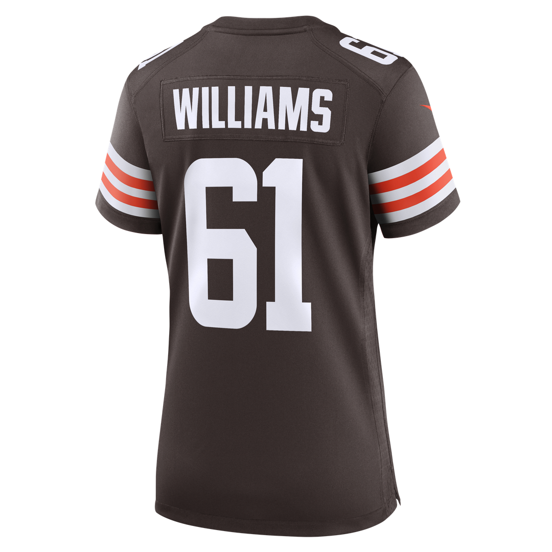 Chris Williams Cleveland Browns Women's Team Game Jersey - Brown