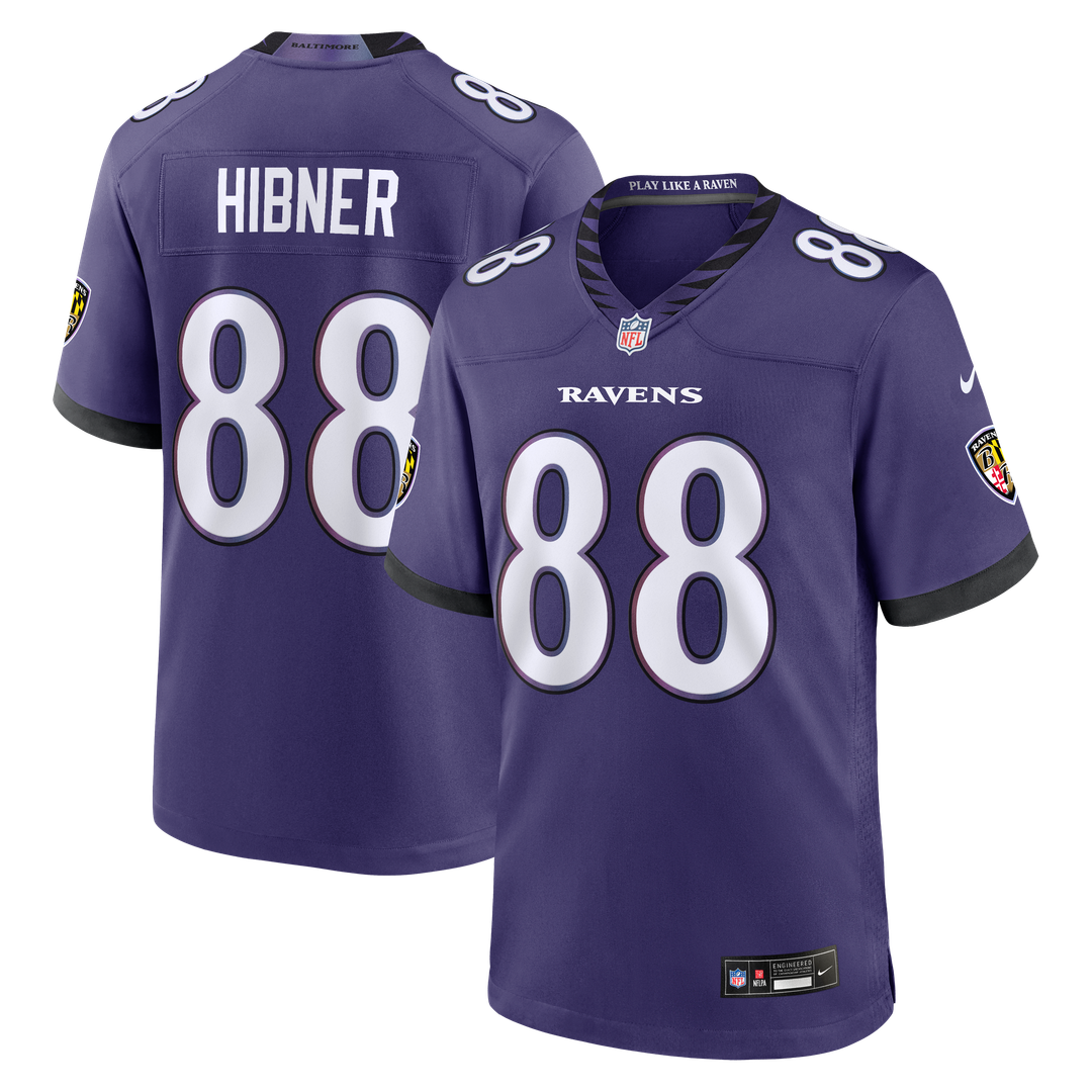 Matthew Hibner Baltimore Ravens Team Game Jersey - Purple