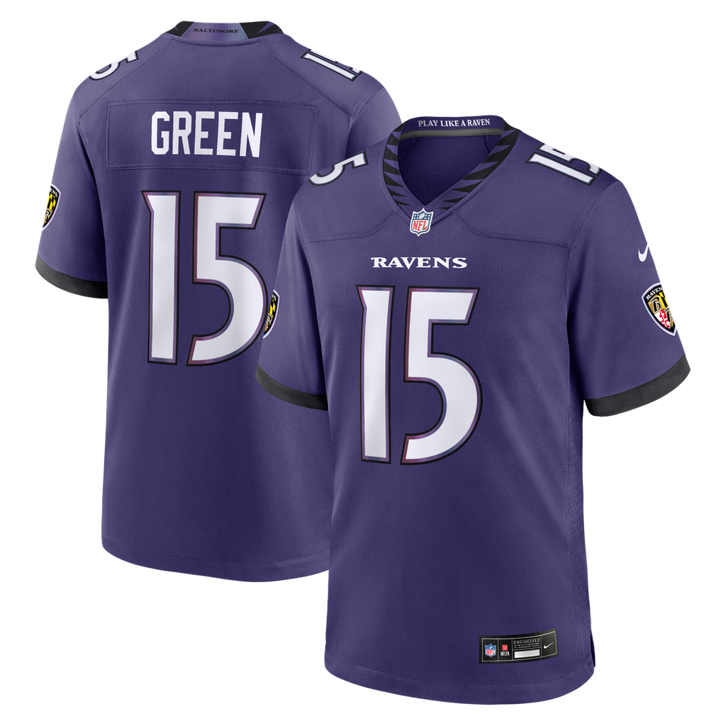 Mike Green Baltimore Ravens Team Game Jersey - Purple
