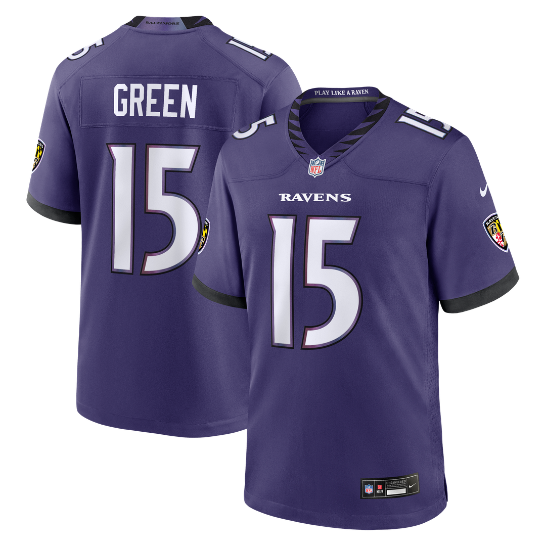 Mike Green Baltimore Ravens Team Game Jersey - Purple