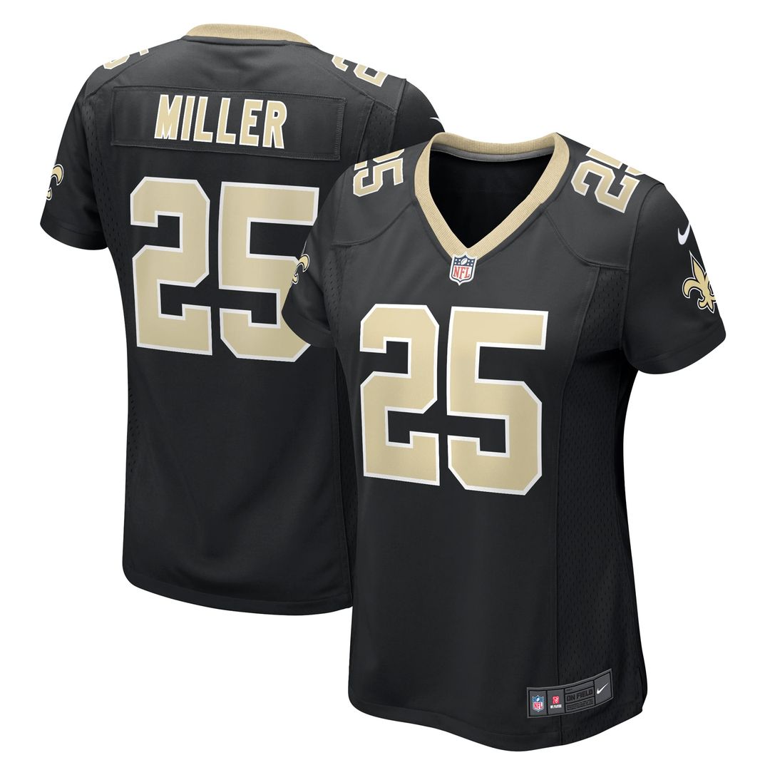 Kendre Miller New Orleans Saints Women's Team Game Jersey - Black