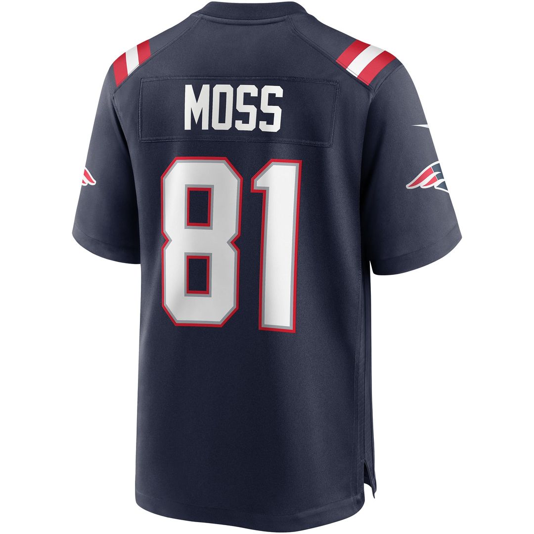 Randy Moss New England Patriots Game Retired Player Jersey - Navy