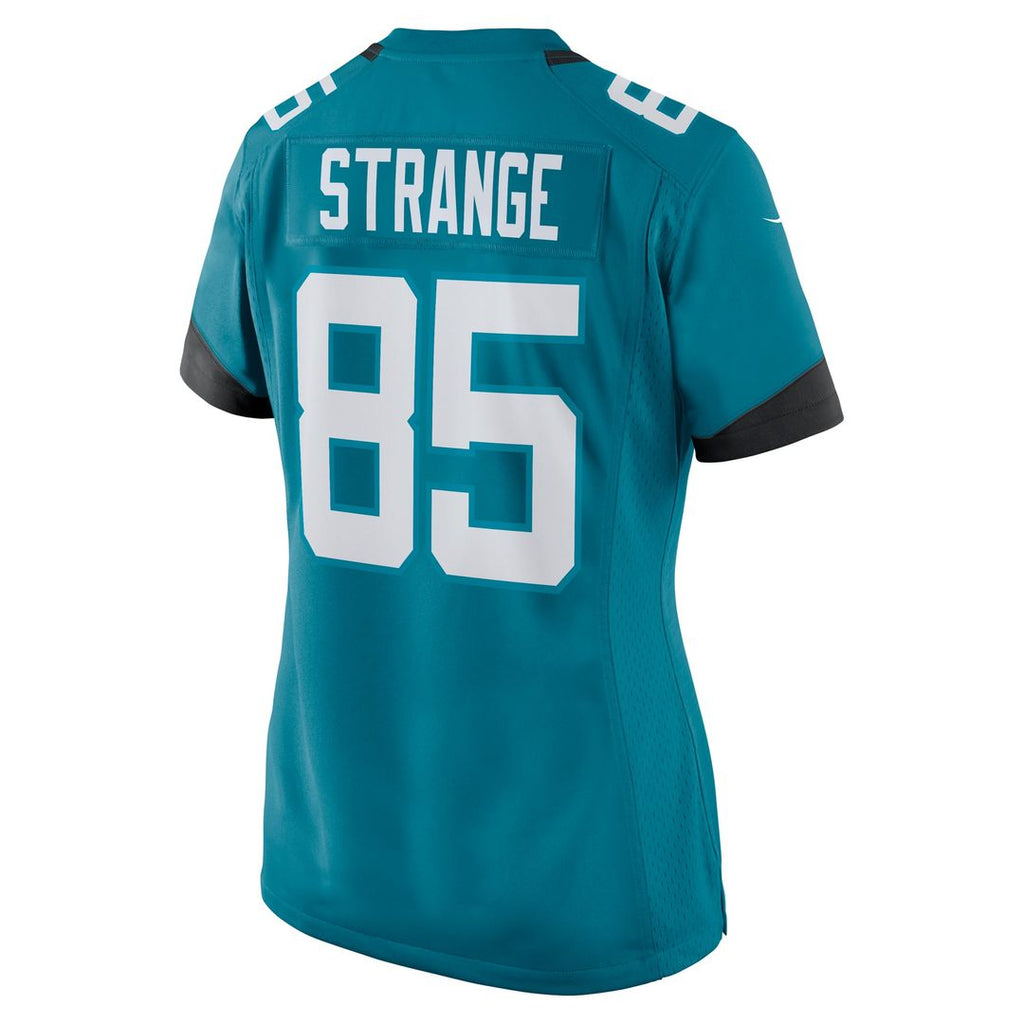 Brenton Strange Jacksonville Jaguars Women's Team Game Jersey - Teal