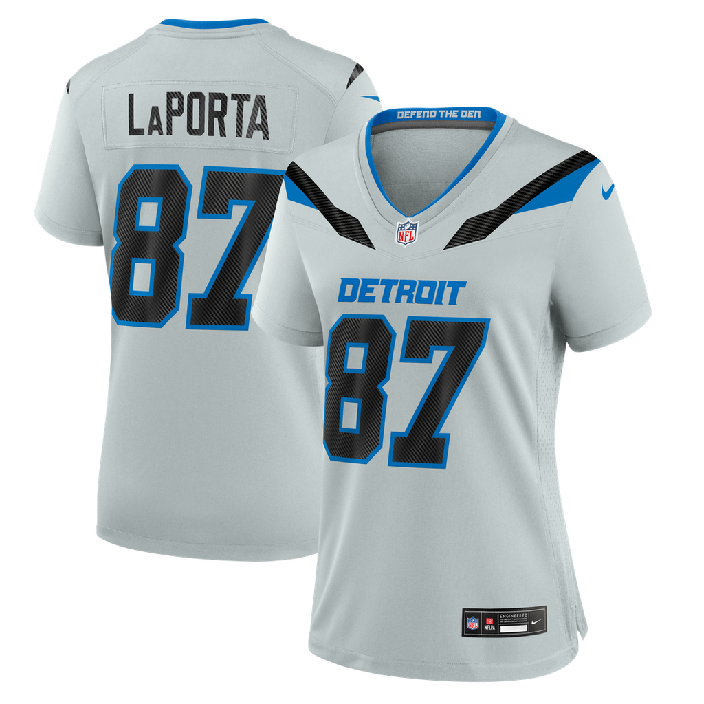 Sam LaPorta Detroit Lions Women's 2026 Rivalries Collection Game Jersey - Silver