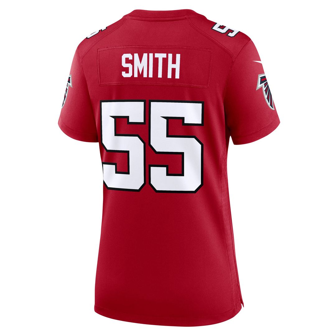 Za'Darius Smith Atlanta Falcons Women's Team Game Jersey - Red