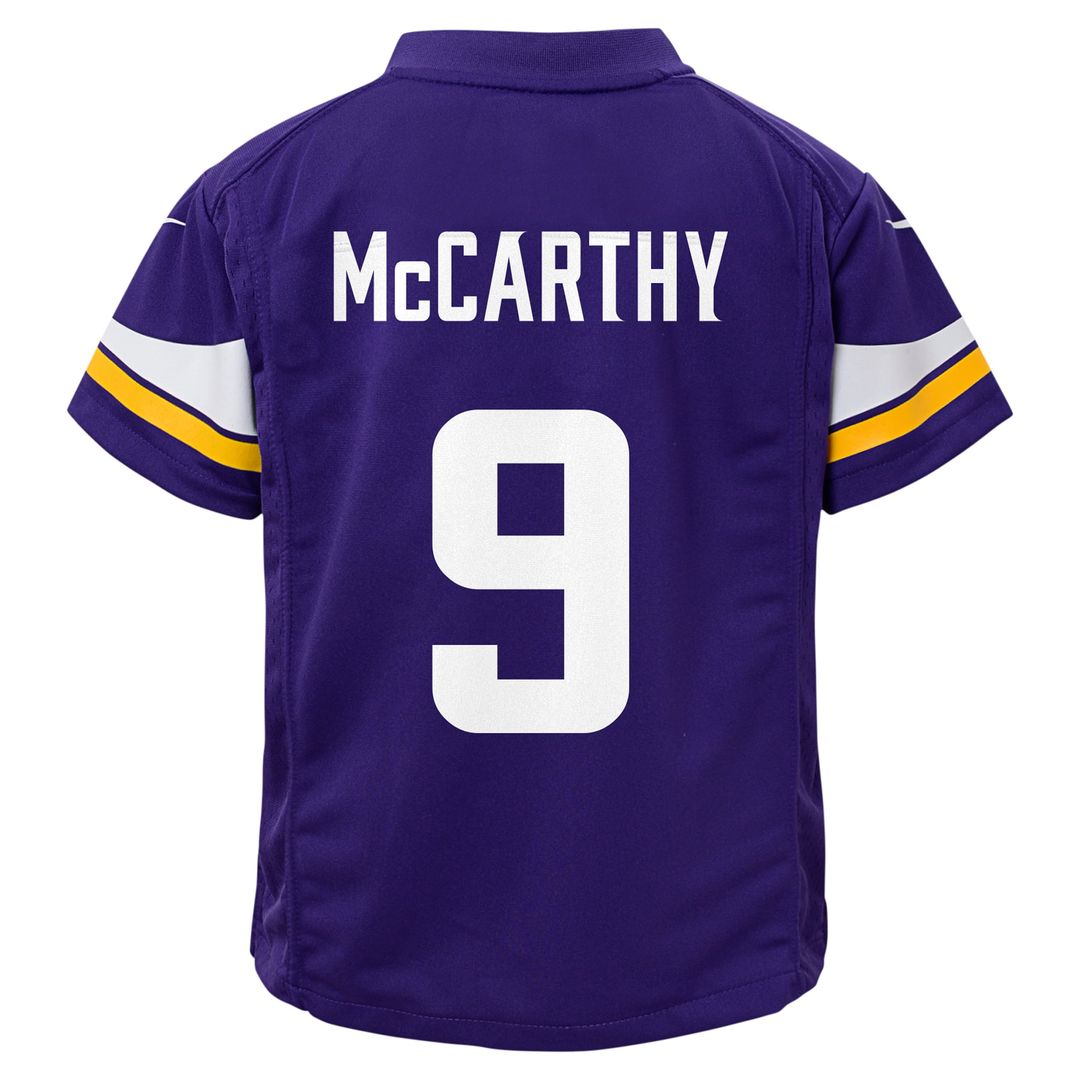 J.J. McCarthy Minnesota Vikings Preschool Player Game Jersey - Purple