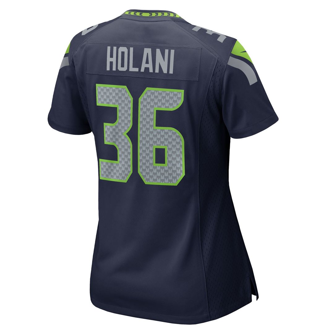 George Holani Seattle Seahawks Women's Team Game Jersey - College Navy