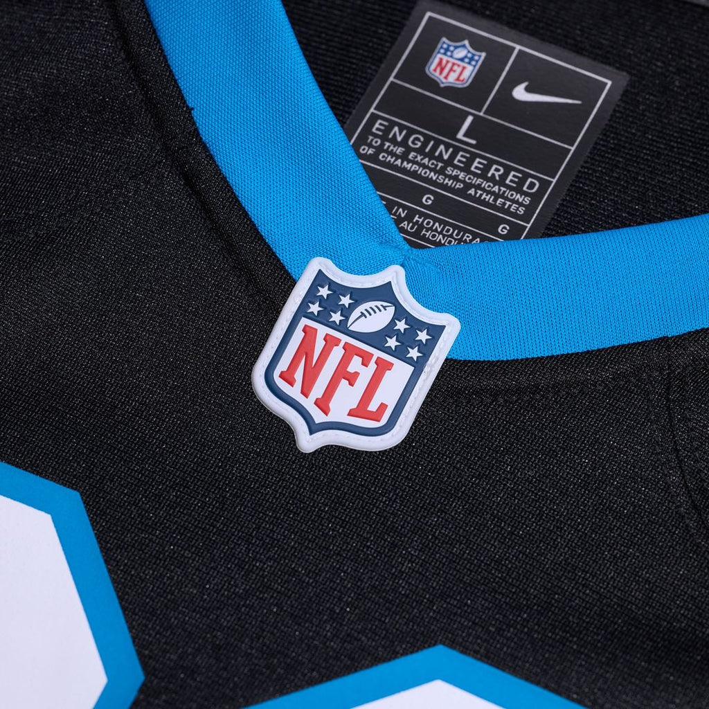 Taylor Moton Carolina Panthers Team Game Jersey - Black