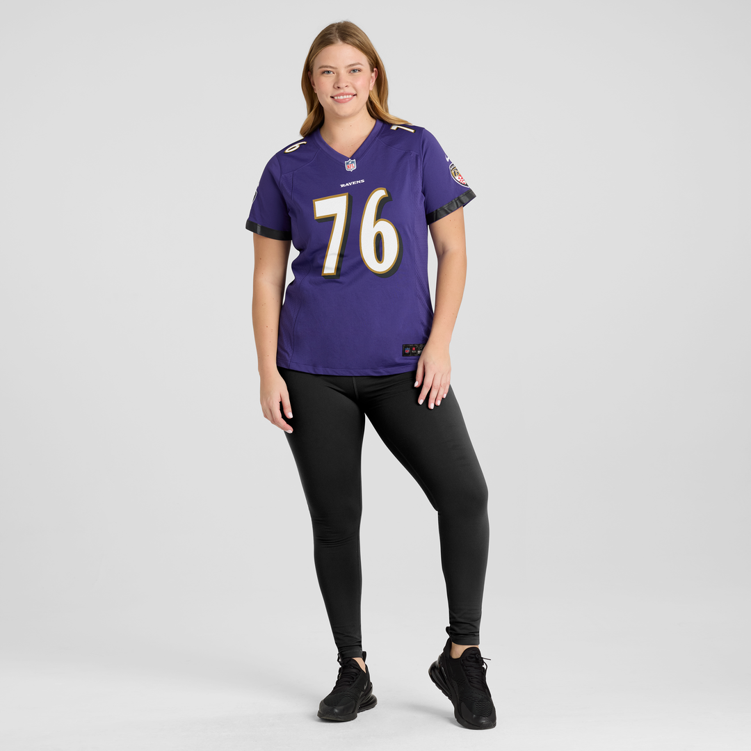 Kenyon Green Baltimore Ravens Women's Team Game Jersey - Purple