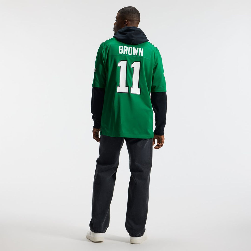 A.J. Brown Philadelphia Eagles Alternate Game Player Jersey - Kelly Green