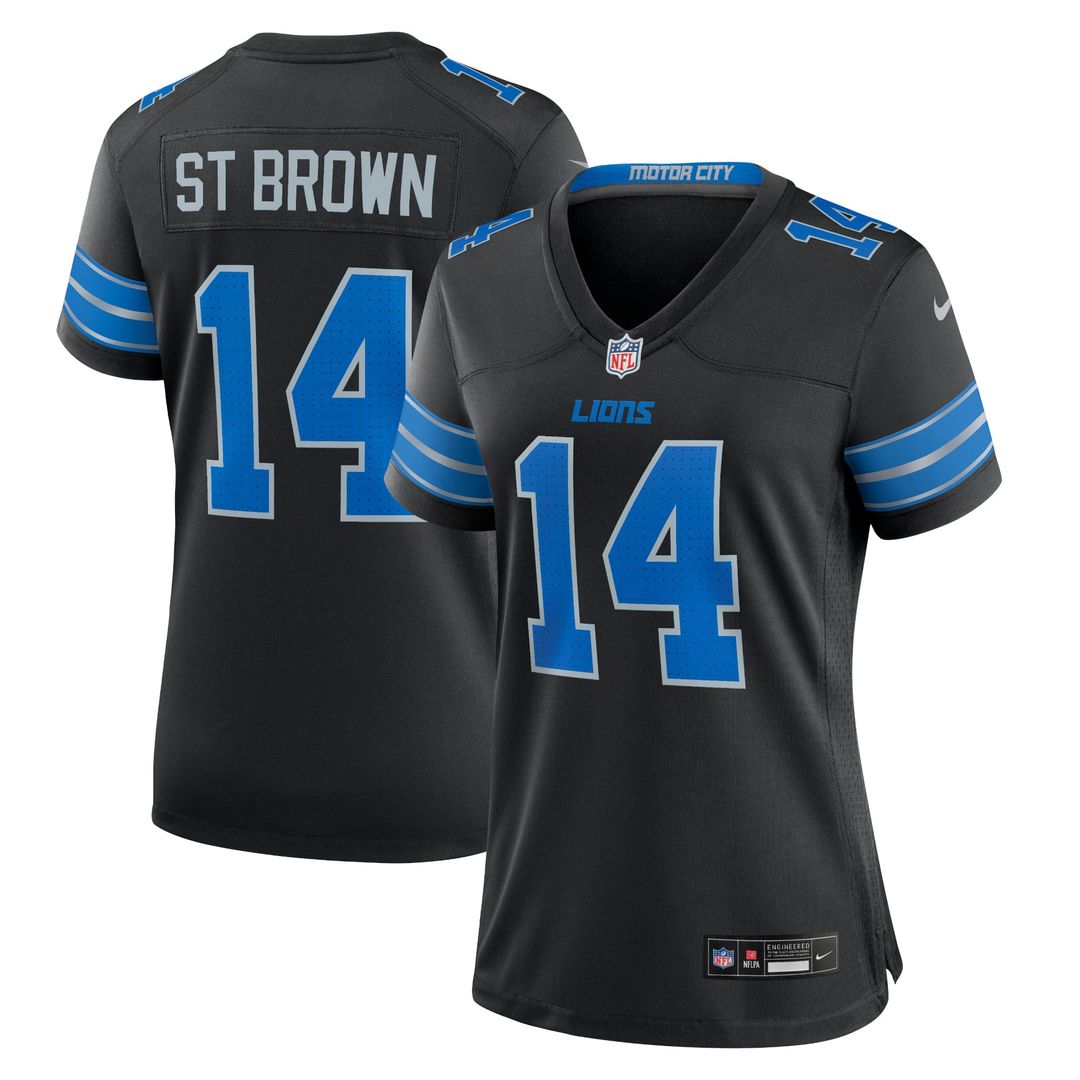 Amon - Ra St. Brown Detroit Lions Women's White Game Jersey - White