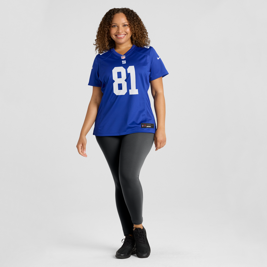 Jalin Hyatt New York Giants Women's Team Game Jersey - Royal