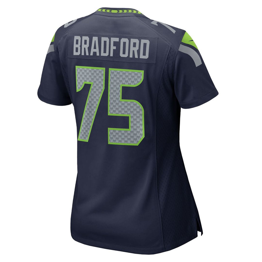Anthony Bradford Seattle Seahawks Women's Team Game Jersey - College Navy