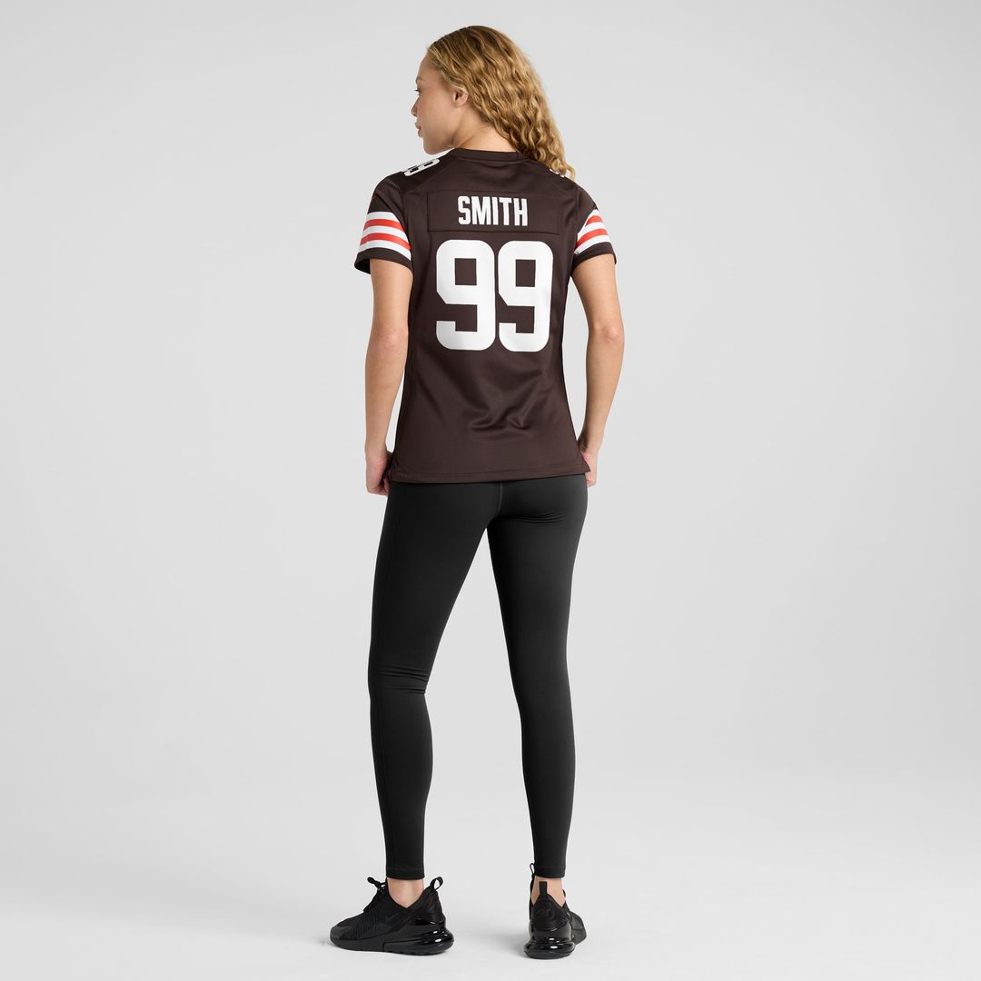 Za'Darius Smith Cleveland Browns Women's Team Game Jersey - Brown