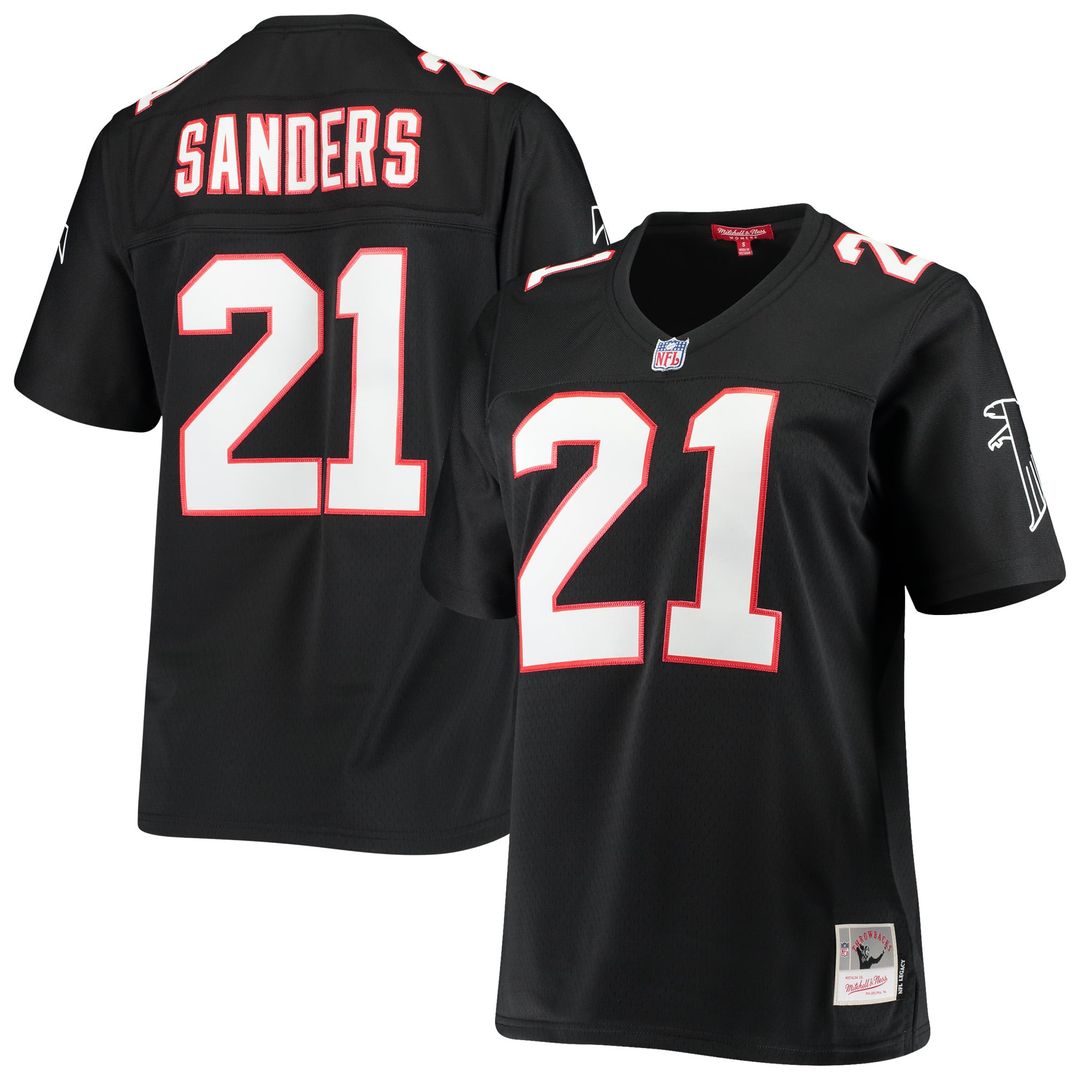 Deion Sanders Atlanta Falcons Women's Legacy Replica Team Jersey - Black
