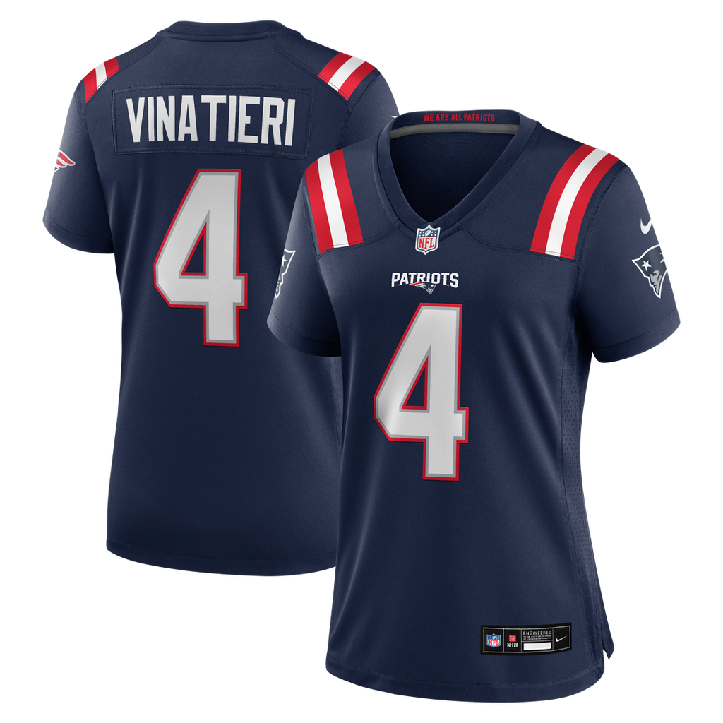 Adam Vinatieri New England Patriots Women's Team Retired Game Jersey - Navy