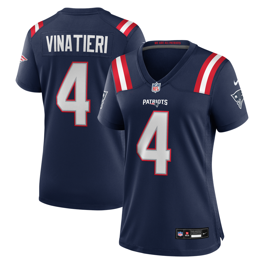 Adam Vinatieri New England Patriots Women's Team Retired Game Jersey - Navy