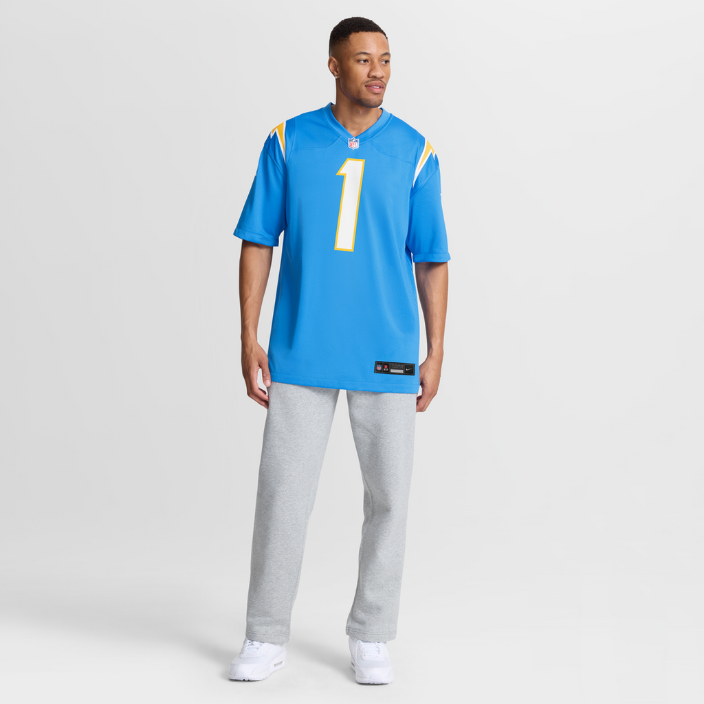 Quentin Johnston Los Angeles Chargers Game Player Jersey - Powder Blue