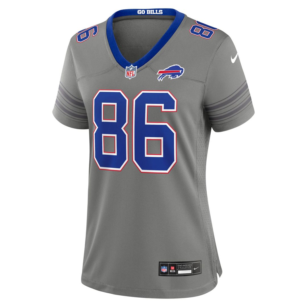 Dalton Kincaid Buffalo Bills Women's Nickel City Game Jersey - Gray
