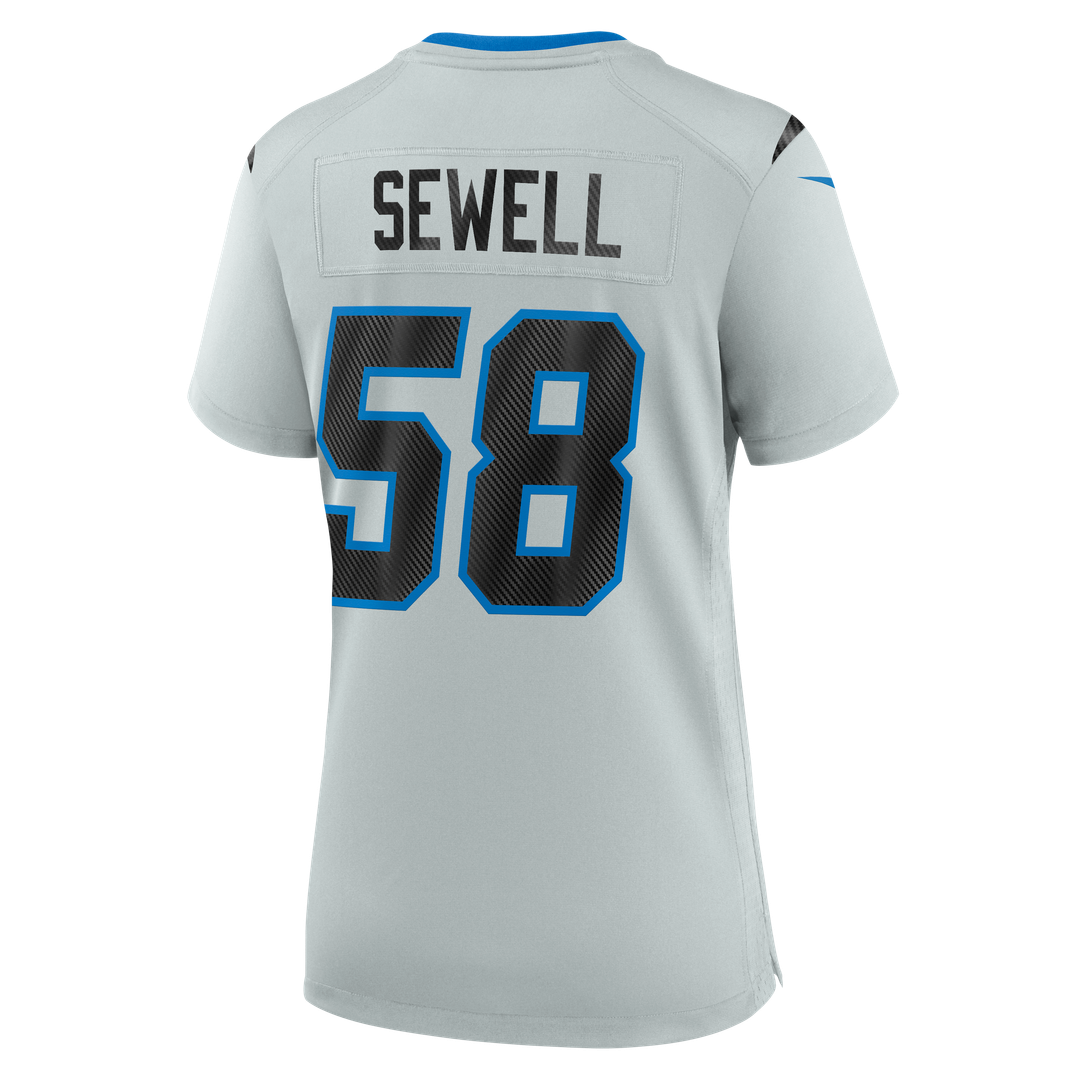Penei Sewell Detroit Lions Women's 2026 Rivalries Collection Game Jersey - Silver
