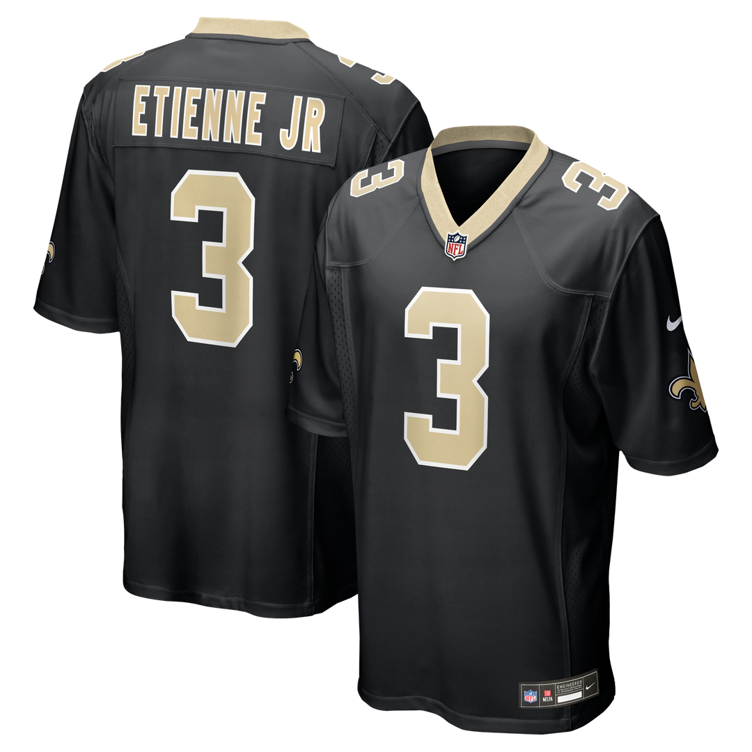 Travis Etienne Jr New Orleans Saints Youth Game Jersey - Black
