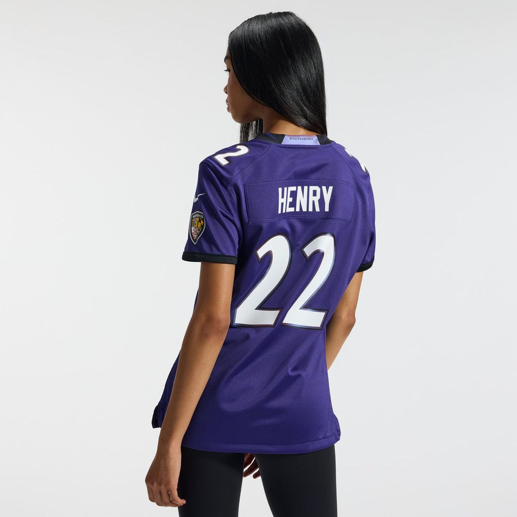 Derrick Henry Baltimore Ravens Women's Alternate Game Jersey - Black