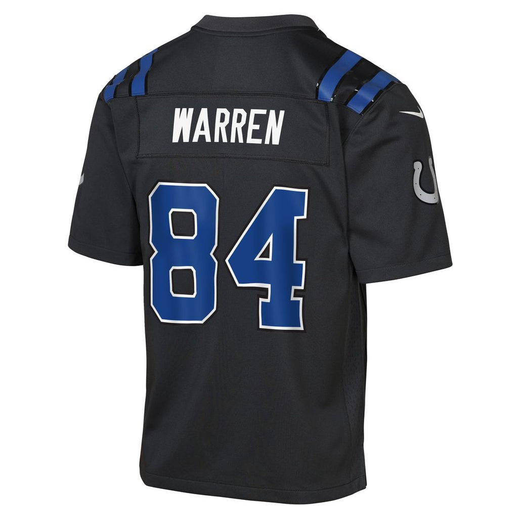 Tyler Warren Indianapolis Colts Youth 2026 Rivalries Collection Game Jersey - Anthracite